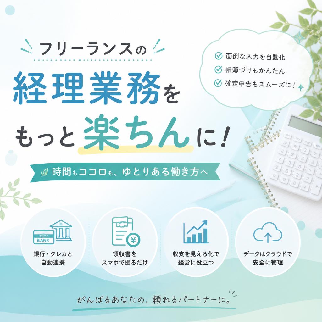 フリーランスの経理業務をもっと楽ちんに！